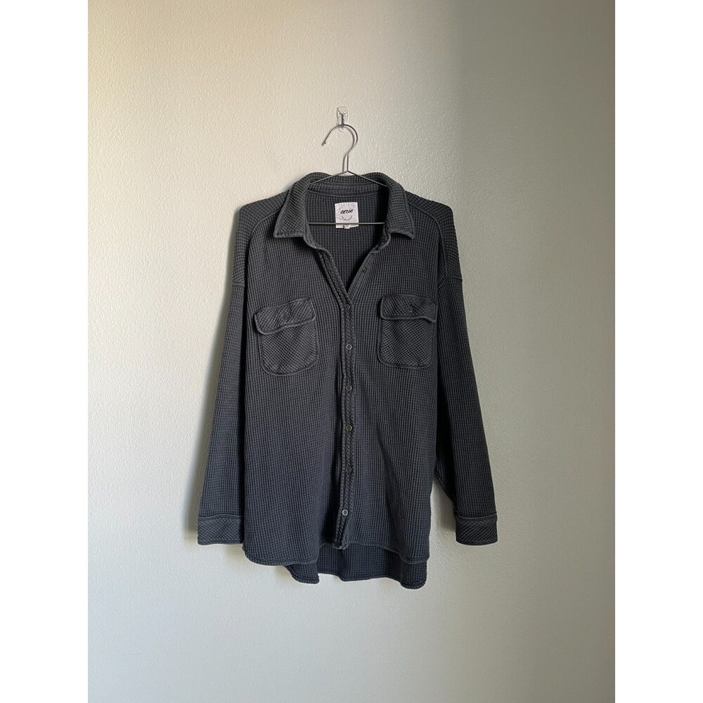 Aerie Black Button Down Shirt